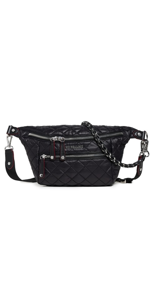 MZ Wallace Small Crosby Sling Bag Black