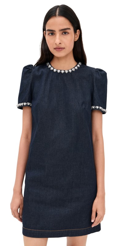 Zimmermann Embellished Denim Dress Night Sky