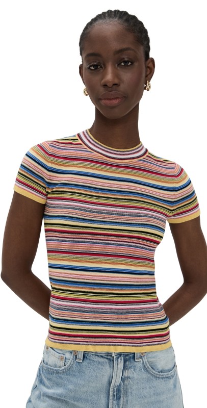 Pistola Denim Selene Tee Multi Stripe