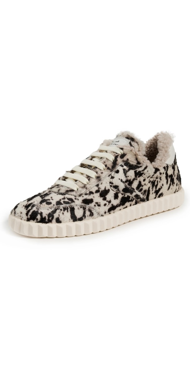 Voile Blanche Ines Fur Sneakers Black White