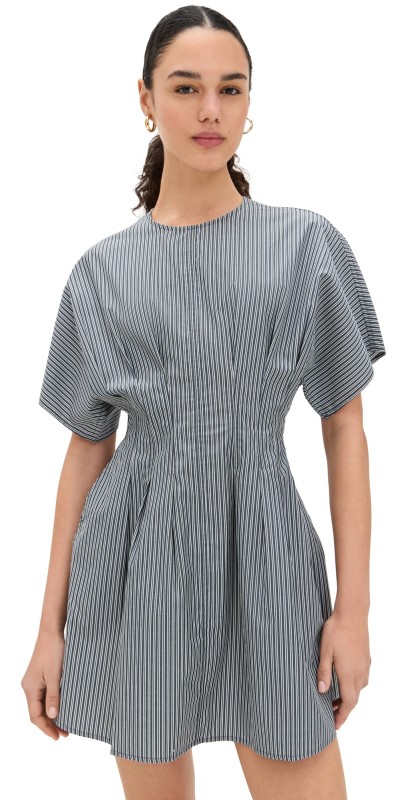 rag & bone Maddie Stripe Poplin Dress Black Stripe