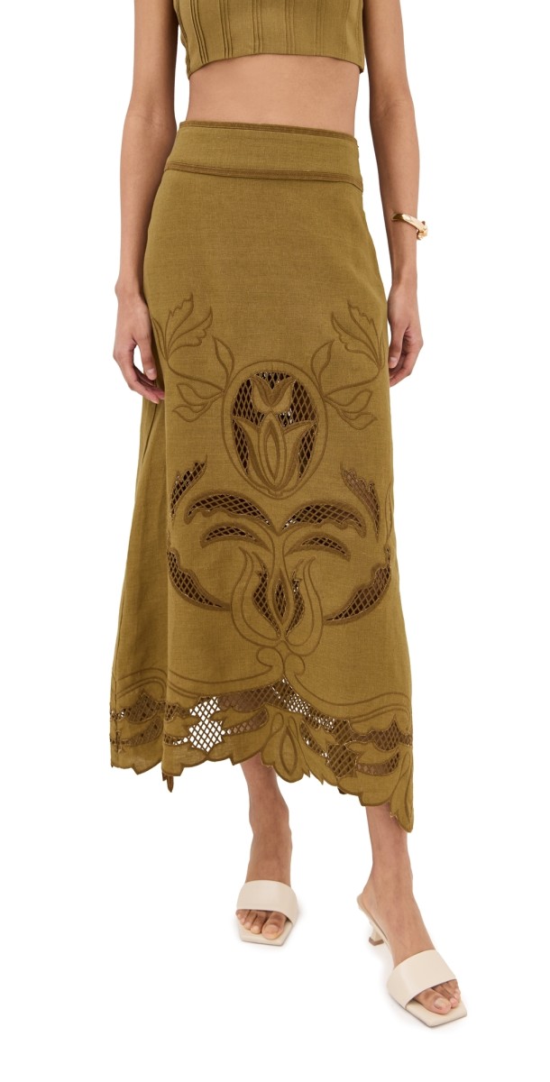 Lug Von Siga Rosalie Skirt Mustard