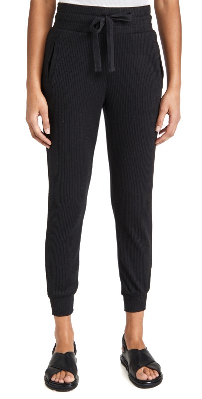 Z Supply Lyric Rib Joggers Black