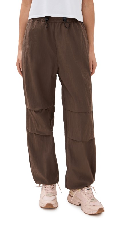 Cecilie Bahnsen Brooks Joggers Recycled Taffeta Brown Brown
