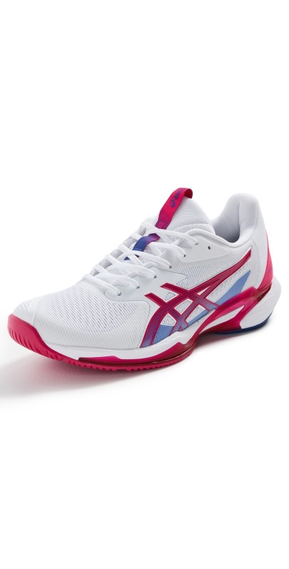 Asics Solution Speed FF 3 Tennis Sneakers White/Bright Rose