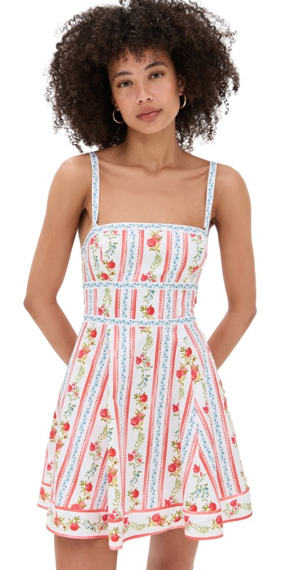 Hill House Home The Margot Mini Dress Pomegranate Stripe