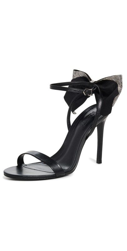 Schutz Lyla Crystal Bow Heels Crystal