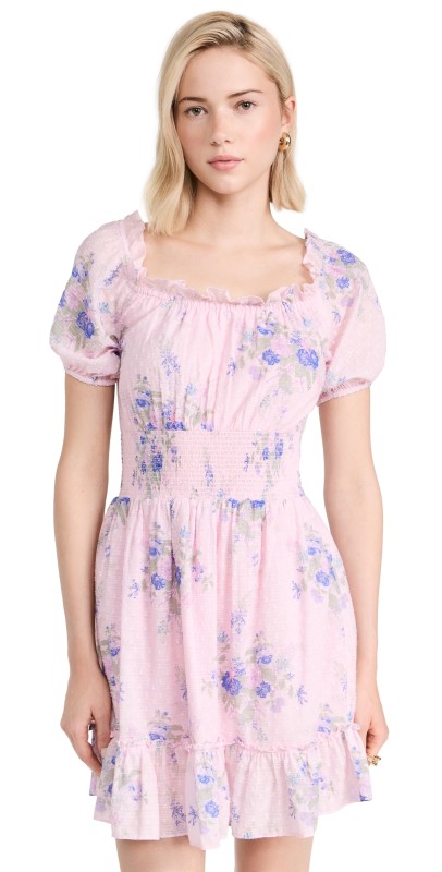 LoveShackFancy Lai Dress Juicy Plum