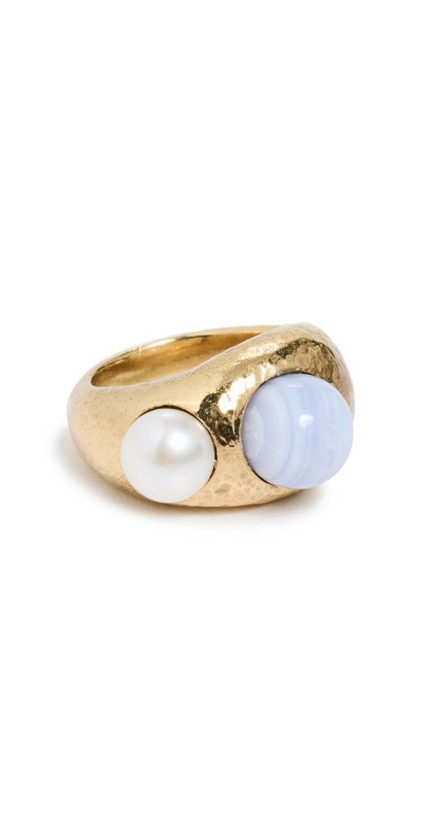Ulla Johnson Amira Ring Blue Lace Agat