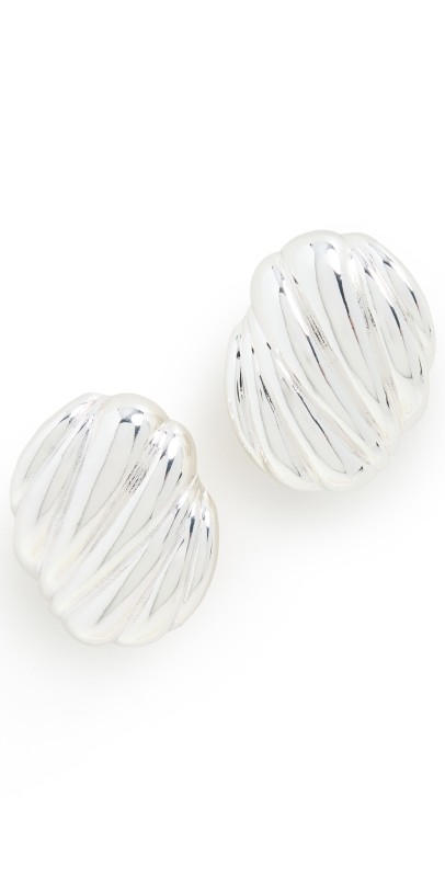 Heaven Mayhem Hive Earrings Silver