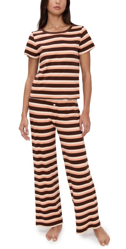 Cozyland by Morgan Lane Baby Jean Long Pajama Set Pumpkin Spice