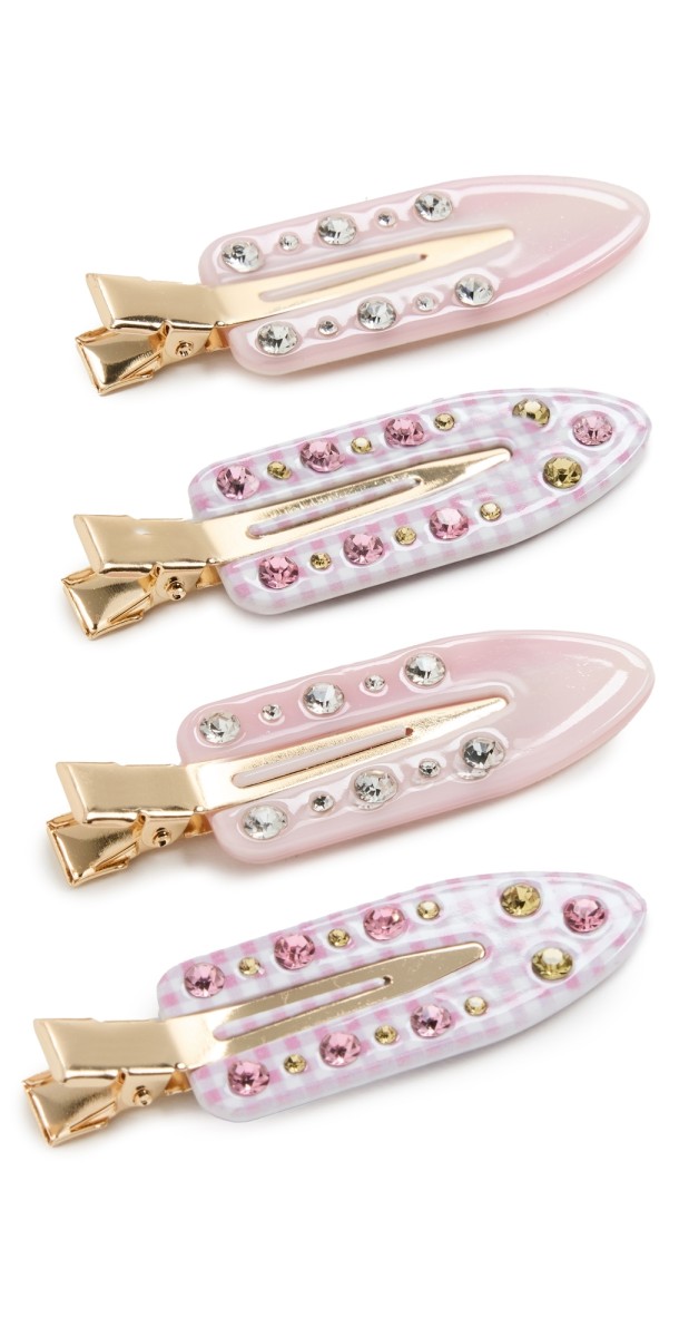 Emi Jay Popstar Clip Set of 4 Strawberry Granita