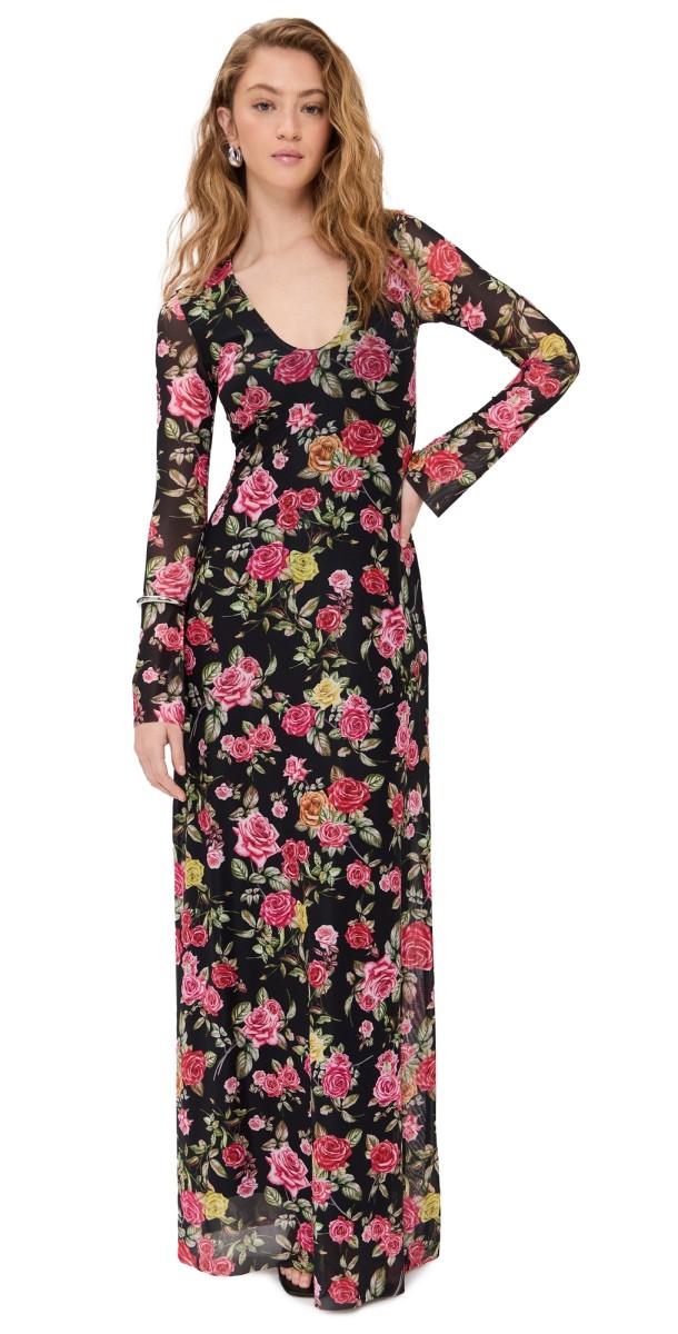 AFRM Ruby Dress Wallpaper Rose