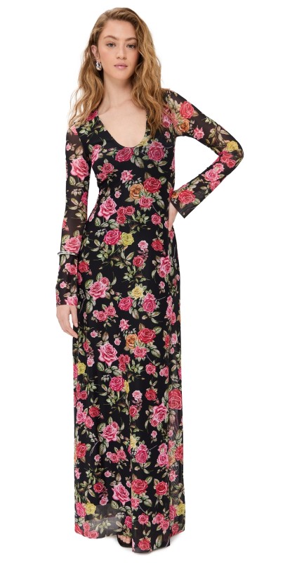 AFRM Ruby Dress Wallpaper Rose