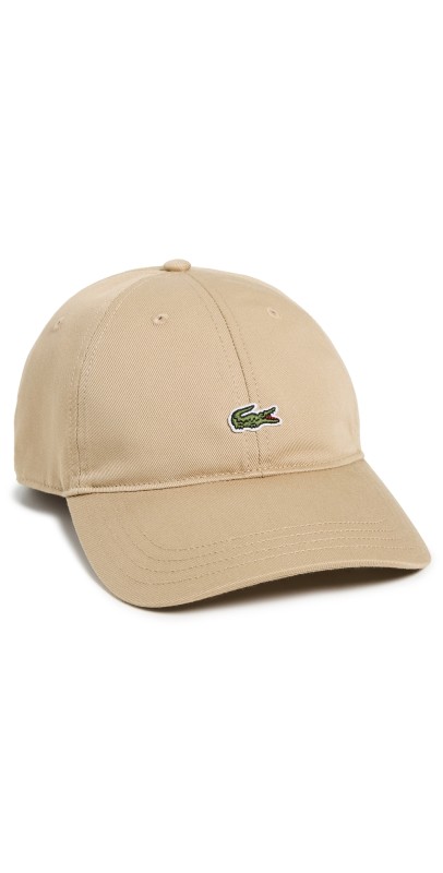 Lacoste Cotton Twill Front Logo Cap Beig