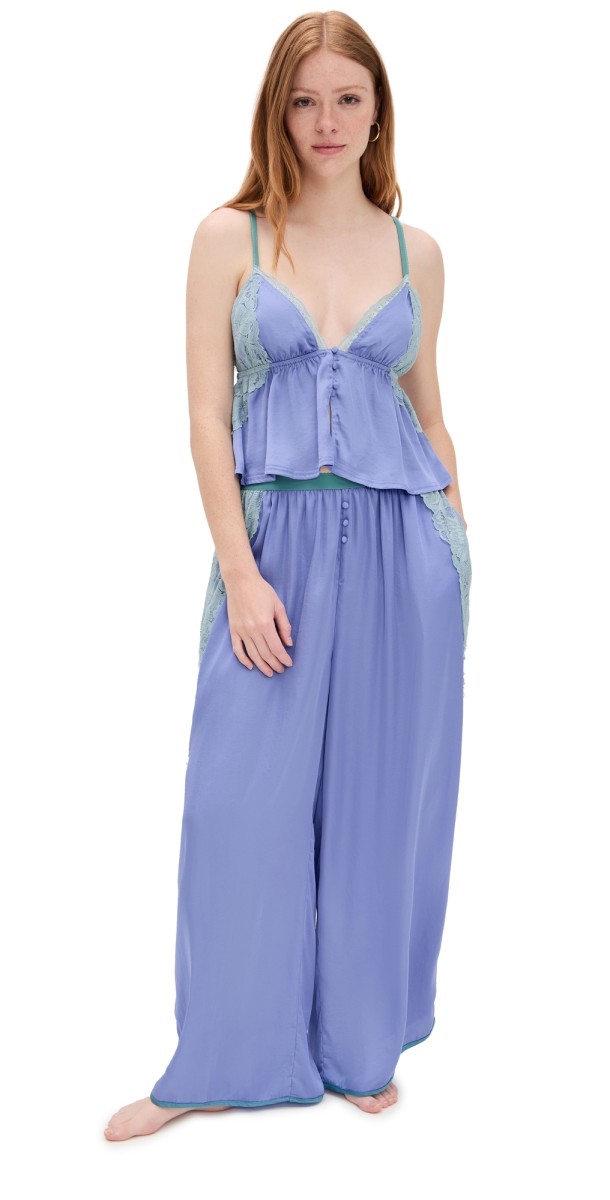Free People Anywhere with You Lounge Set Viola Combo