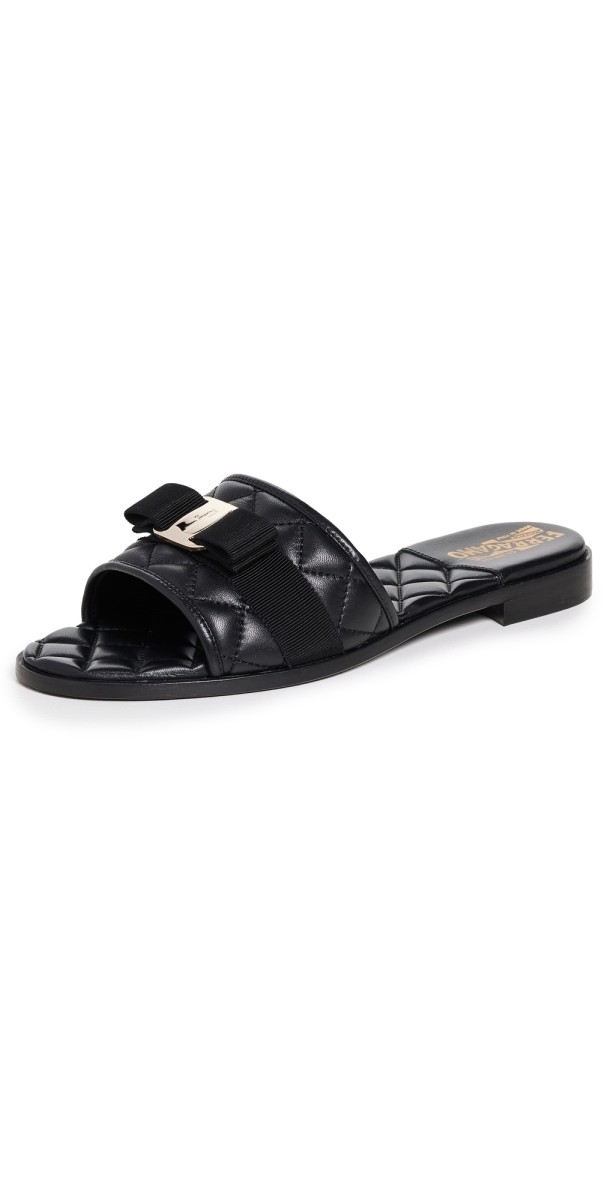 FERRAGAMO Lovec Q Sandals Nero