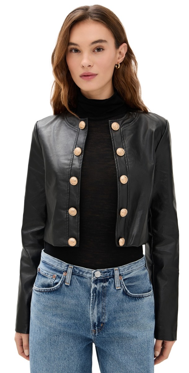 Lioness Amelie Cropped Jacket ONYX