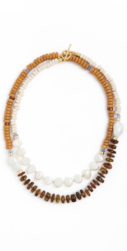 Lizzie Fortunato Cabana Necklace In Blood Orange Mult