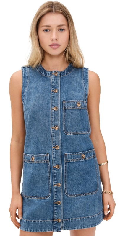 Veronica Beard Jean Oakley Shift Dress Cornflower