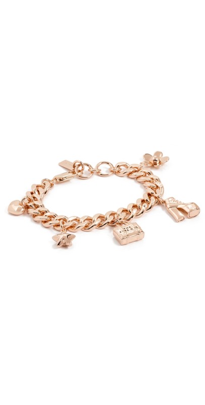 Marc Jacobs Mini Icon Charm Bracelet Antique Rose Gold