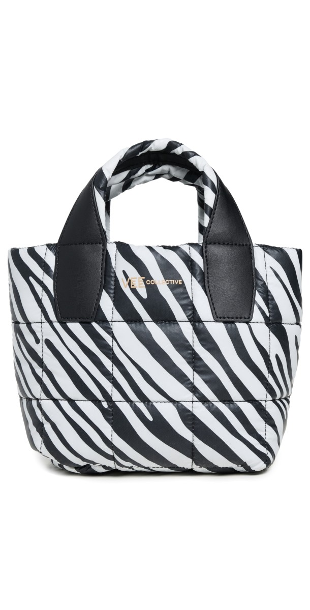 Vee Collective Porter Tote Mini Zebra Bag Zebra