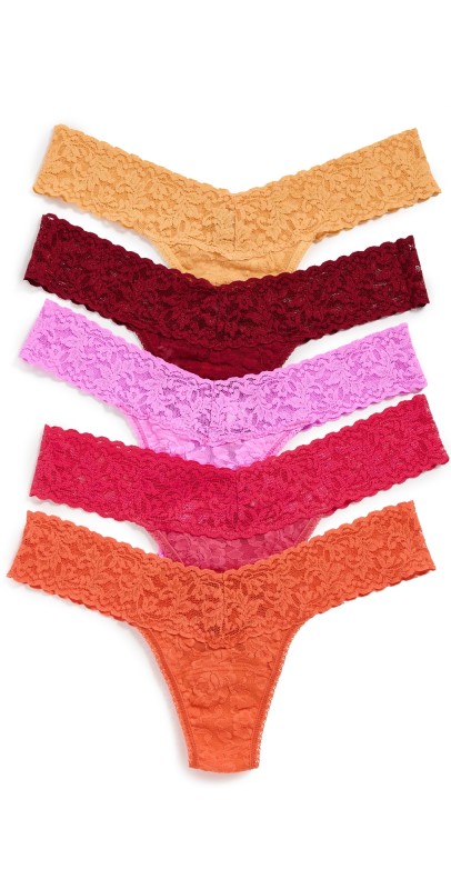 Hanky Panky Low Rise Signature Lace Thong 5 Pack Fceo