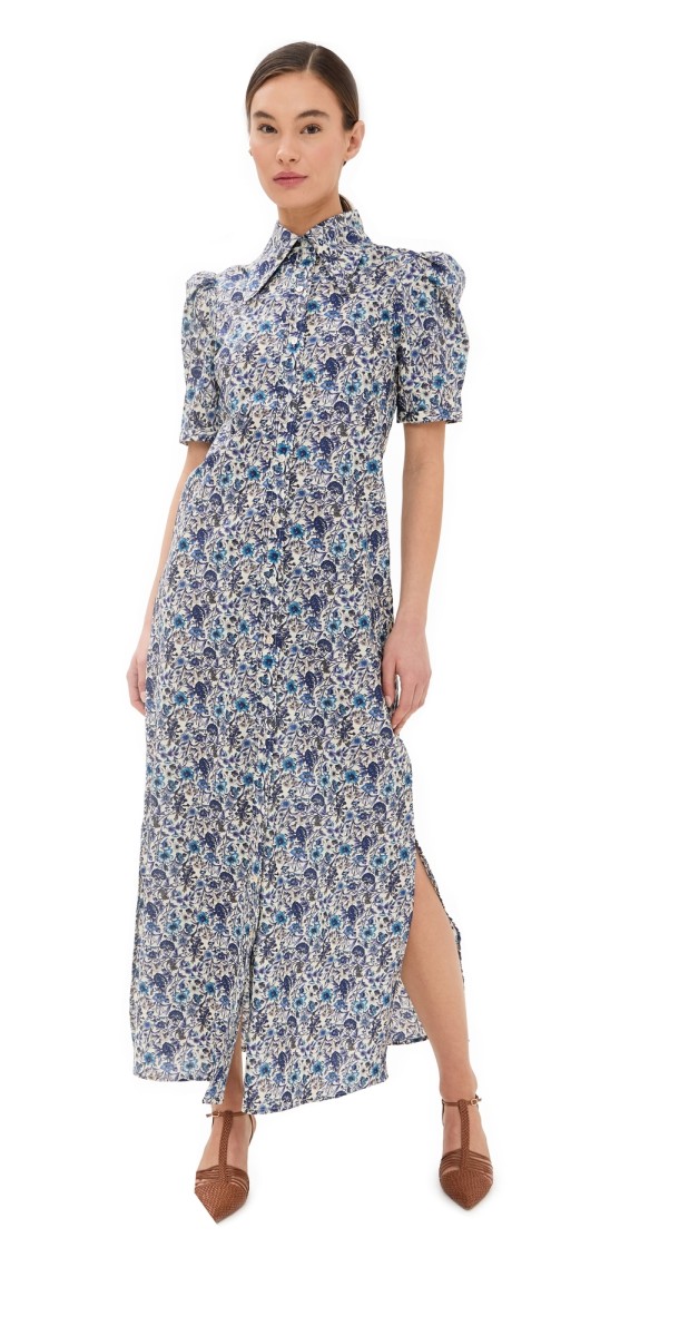 Alix of Bohemia Deneuve Luna Flower Dress White