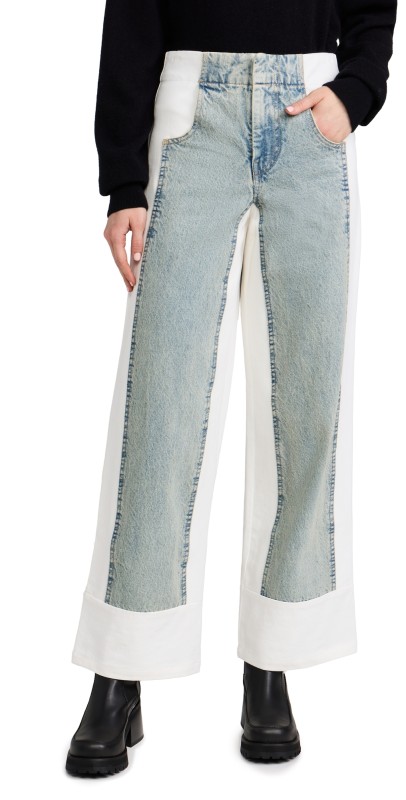 Sea Liam Pieced Denim Jeans Blue
