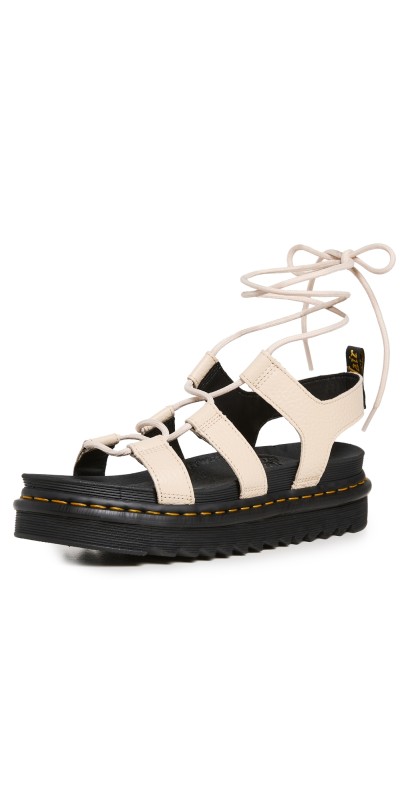 Dr. Martens Nartilla Sandals Parchment Beige Milled Nappa