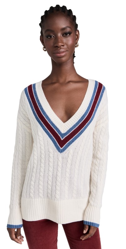 Veronica Beard Jean Sibley Sweater Ivory Multi