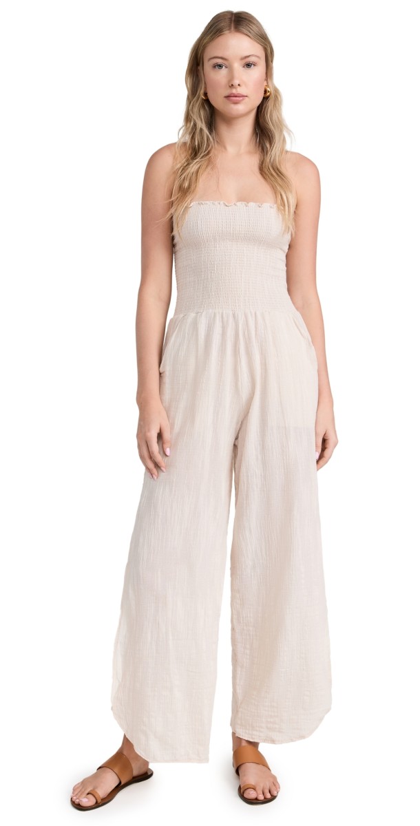 Peixoto Harriet Jumpsuit Beige Canvas
