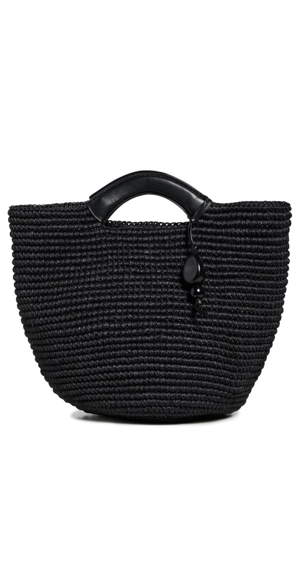 Hunting Season Large Woven Shopper Tote Black