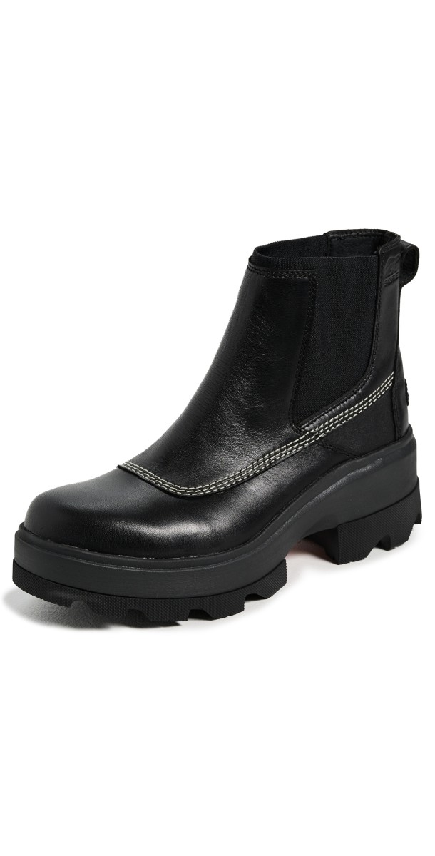Sorel Joan Chelsea Boots Black/Bleached Ceramic