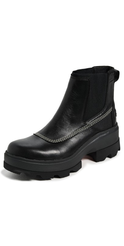 Sorel Joan Chelsea Boots Black/Bleached Ceramic