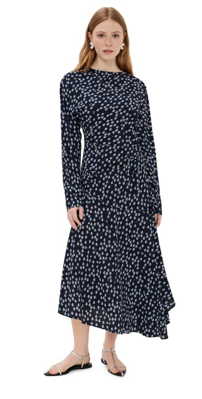 Proenza Schouler Alina Dress Navy Multi