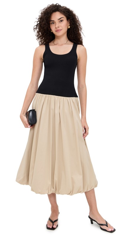 Cinq à Sept Nera Dress Black/Khaki