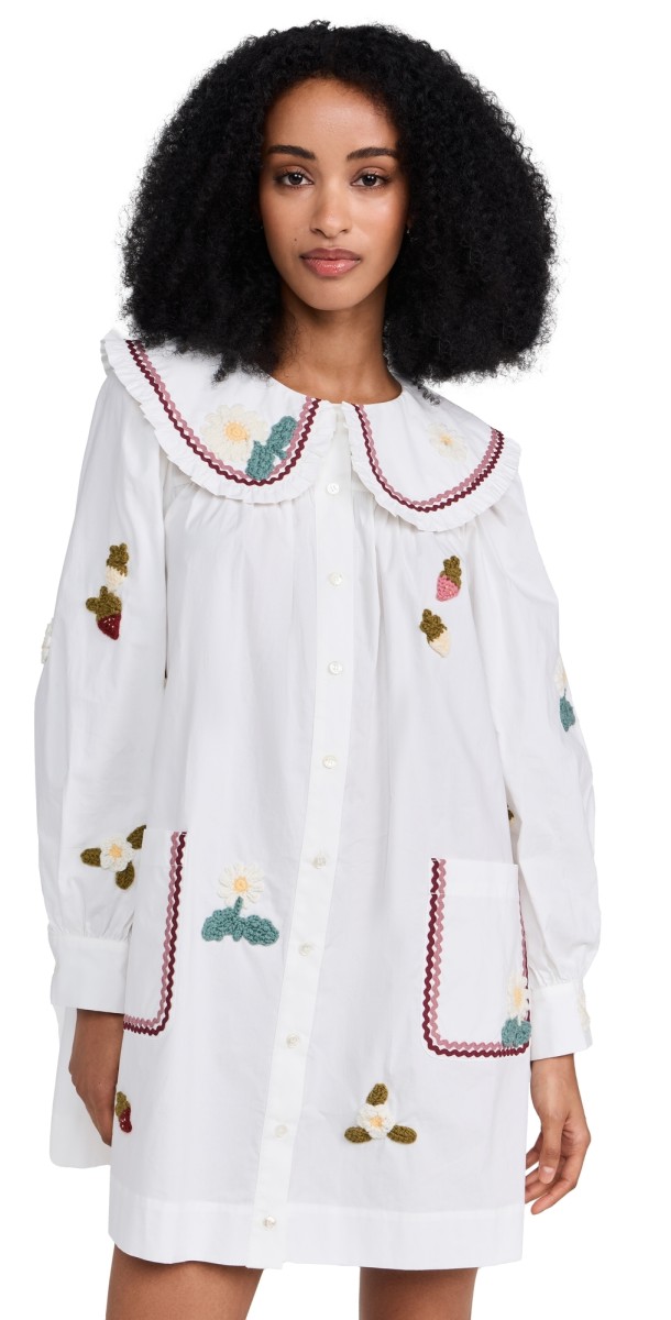 Sea Callie Dress with Crochet Cream