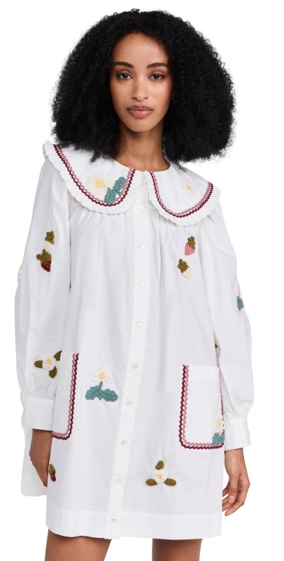 Sea Callie Dress with Crochet Cream