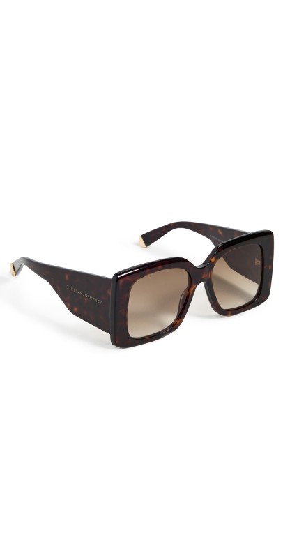 Stella McCartney Medallion Sunglasses Dark Havana/Gradient Brow