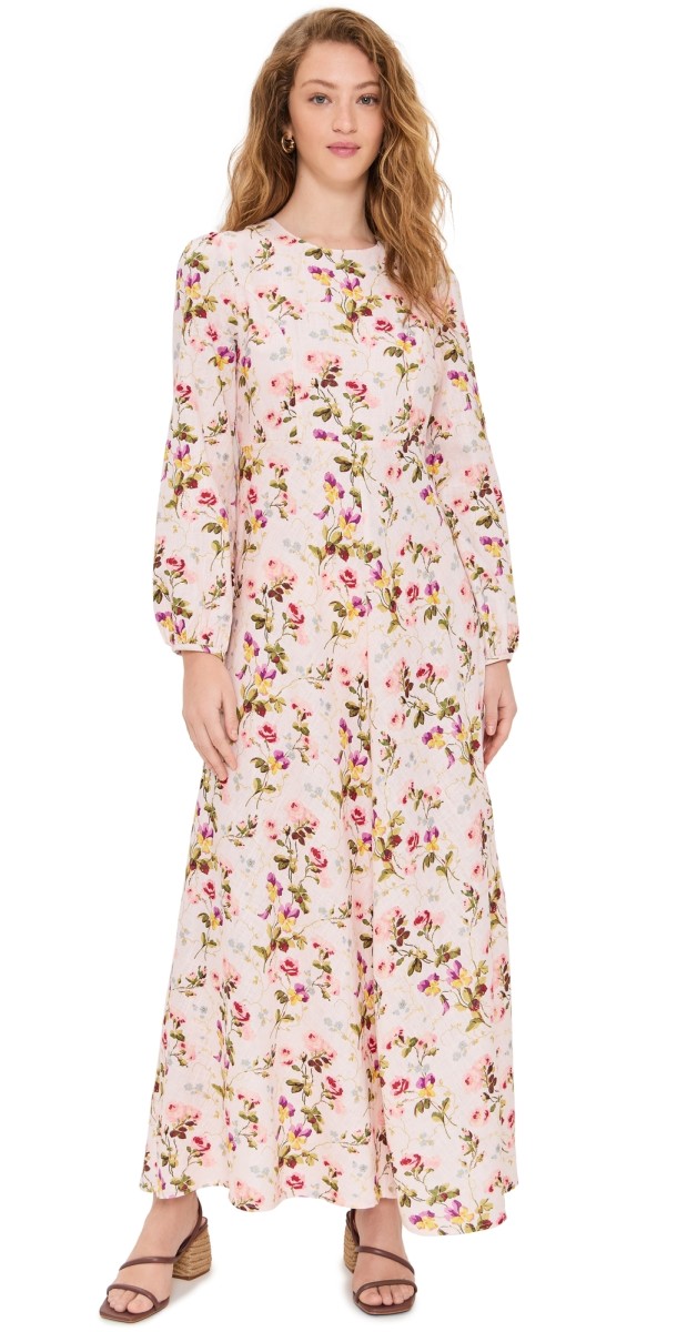 Hill House Home The Nadia Dress Bluebonnet/Multi