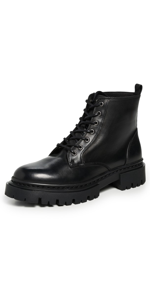 STAUD Henry Combat Boots Espresso