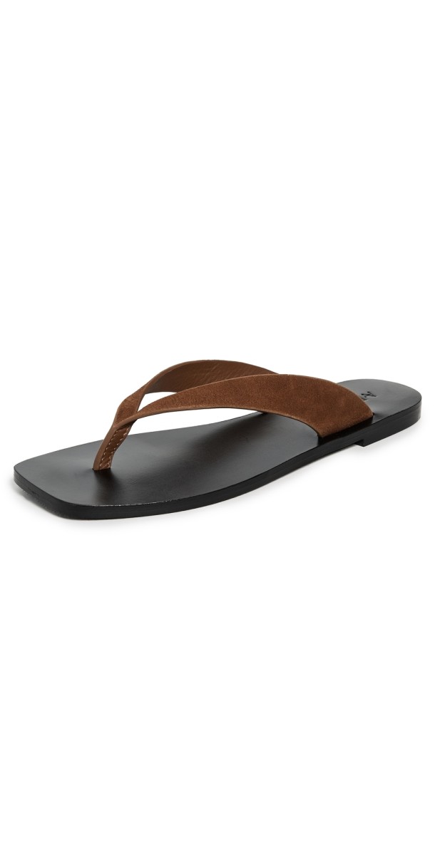A. EMERY Kinto Sandals Cognac Suede