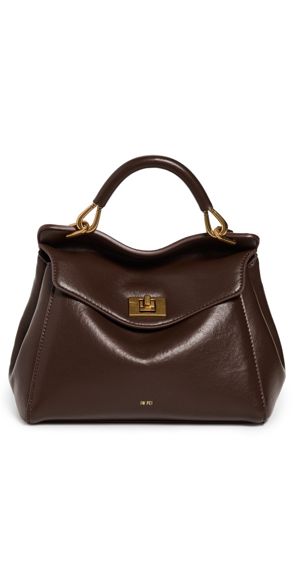 JW PEI Lucia Classic Top Handbag Dark Brow