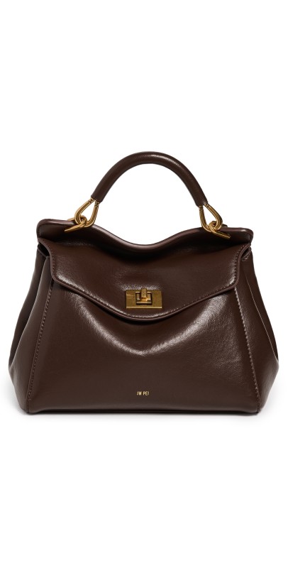 JW PEI Lucia Classic Top Handbag Dark Brow