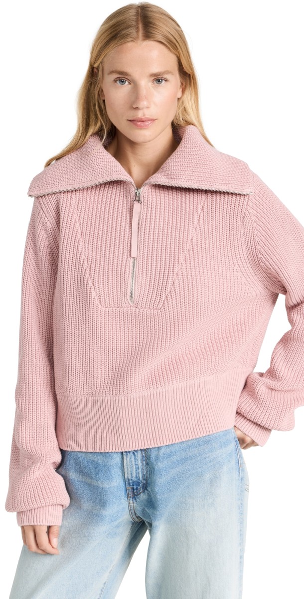 Varley Mentone Knit Sweater Pale Mauve