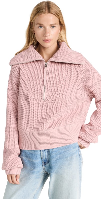 Varley Mentone Knit Sweater Pale Mauve