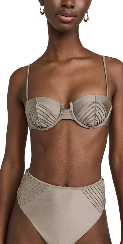 Devon Windsor Bruna Bikini Top Stone