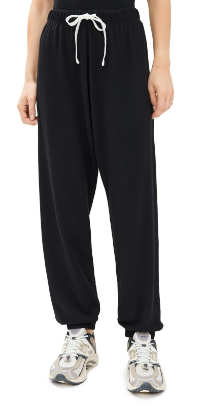 Splits59 Andie Oversized Fleece Sweatpants Black