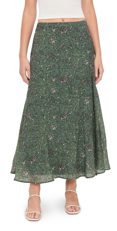Splendid Versailles Floral Skirt Vine Floral Print